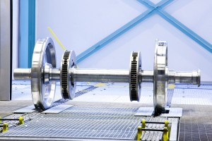 Radsatz mit Bremsscheiben, Siemens AG Österreich, Werk Graz
